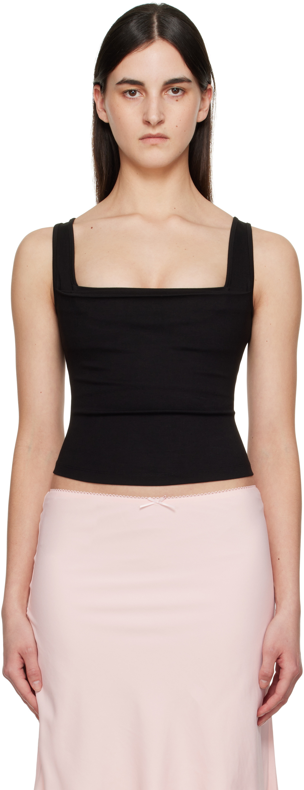 Miaou Black Luna Tank Top