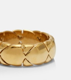 Burberry Shield Segment gold-plated sterling silver ring