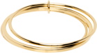 MM6 Maison Margiela Gold Tubing Bracelet