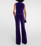 Costarellos Jetta cotton velvet vest