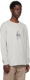 Han Kjobenhavn Gray Artwork Long Sleeve T-Shirt