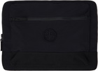 Stone Island Black Nylon Metal Laptop Case