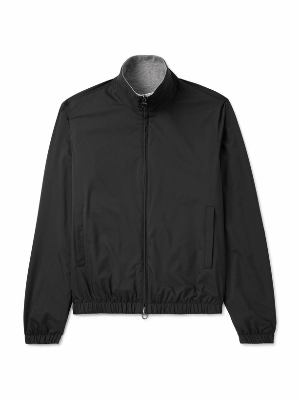 Photo: Loro Piana - Reversible Padded Windmate® Storm System® Nylon and Cashmere Blouson Jacket - Black