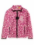 Moncler Genius - 1 Moncler JW Anderson Leopard-Print Fleece Jacket - Pink