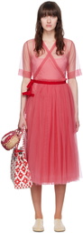 Molly Goddard Pink Layered Midi Dress