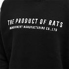 Rats Men's Tpor Crew Neck Sweat in Black