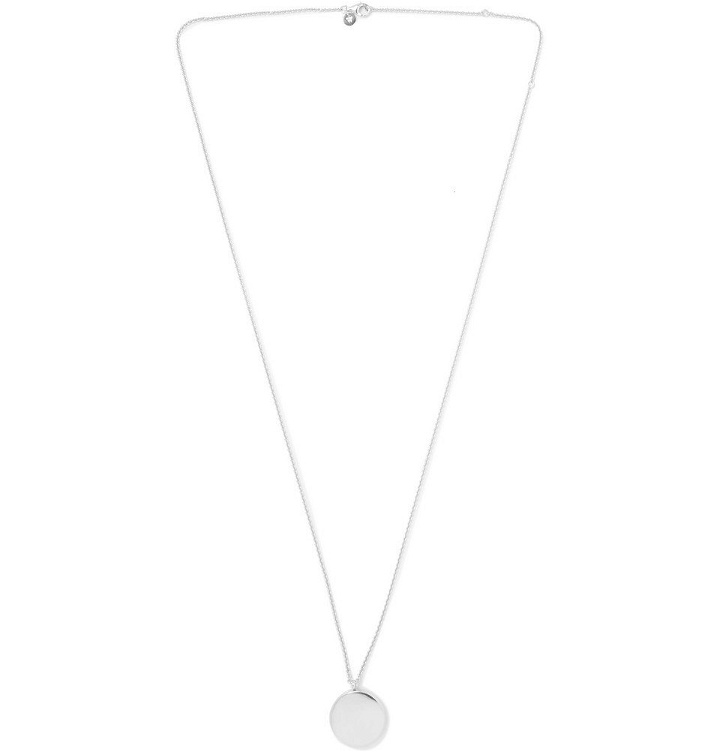 Photo: Tom Wood - Medallion Polished Sterling Silver Necklace - Silver