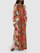 ZIMMERMANN - Ginger Floral Relaxed Fit Silk Pants