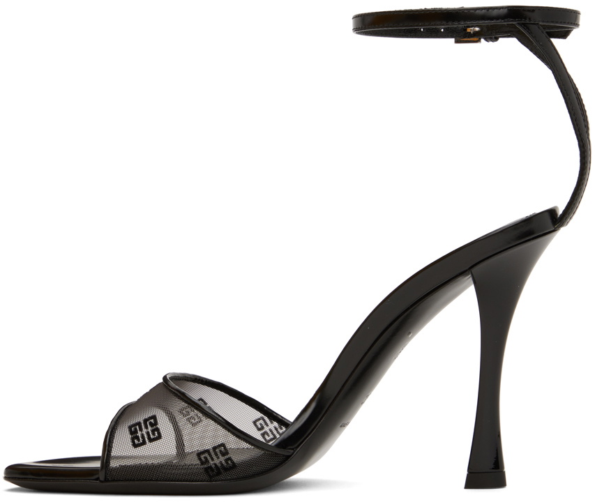 サンダル・ミュール GIVENCHY BLACK LEATHER STITCH SANDALS Givenchy Black Leather Stitch Sandals | italist