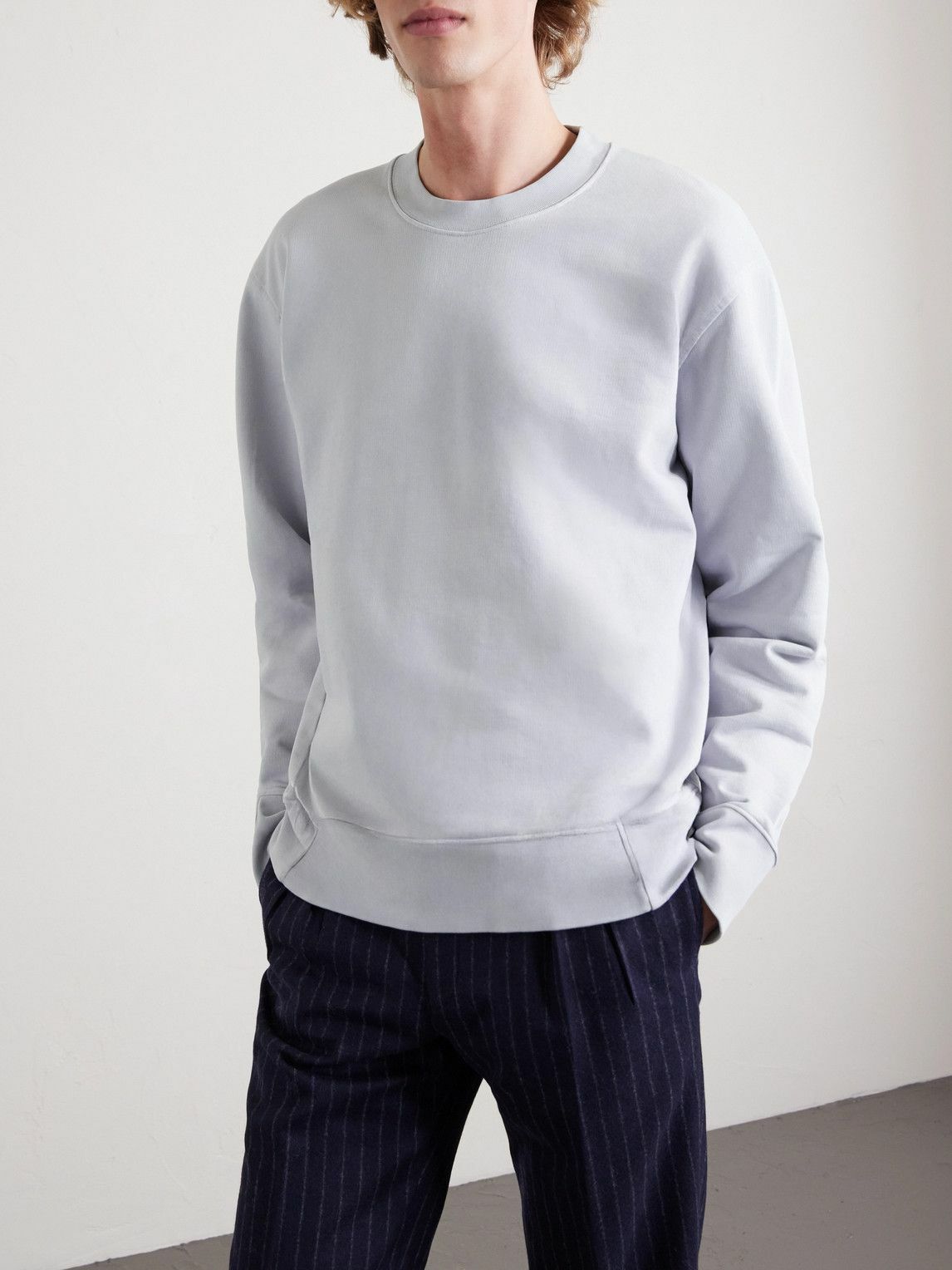 Folk - Anniversary Organic Cotton-Jersey Sweatshirt - Gray
