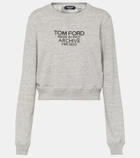 Tom Ford Logo cotton jersey sweatshirt