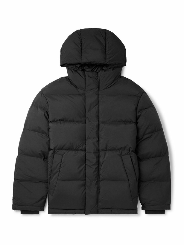 Photo: NN07 - Matthew 8245 Quilted Padded Recycled-Shell Hooded Jacket - Black
