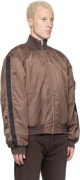 ALEXANDER DIGENOVA Brown RL Bomber Jacket