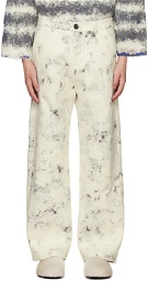 VITELLI Off-White Graphic Trousers