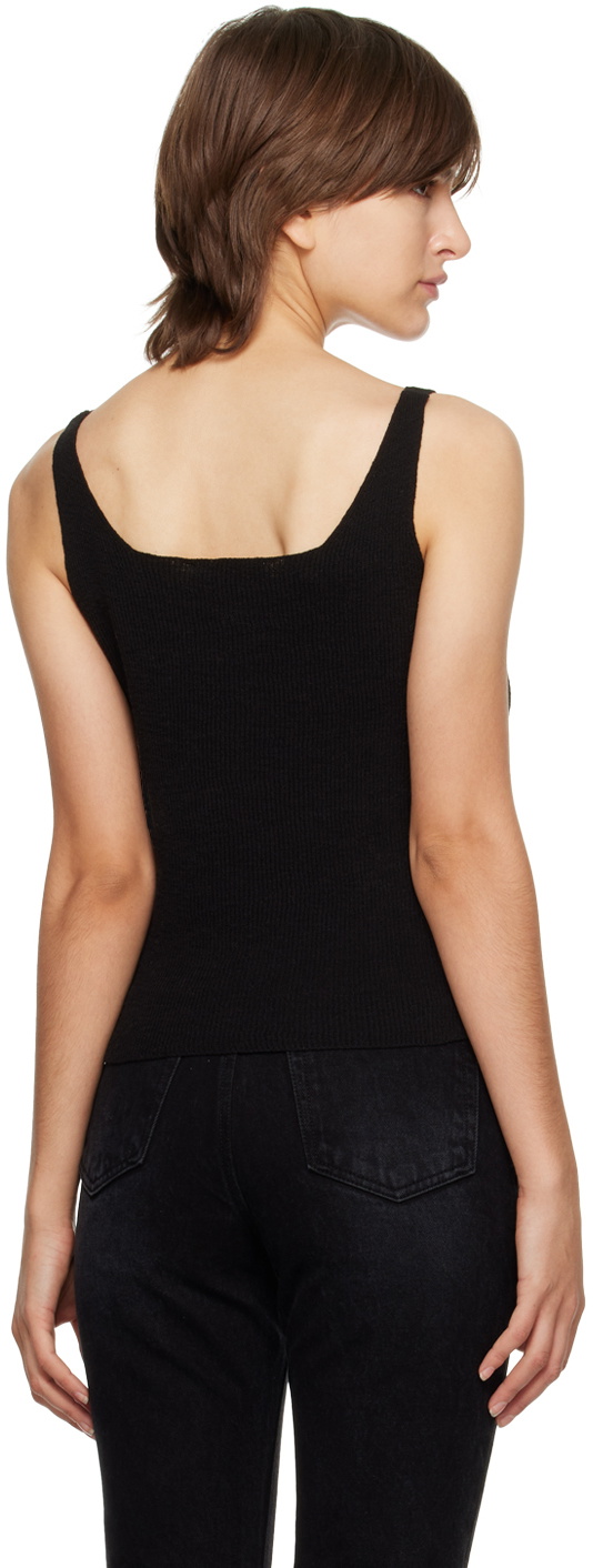 Dunst Black Buttoned Tank Top