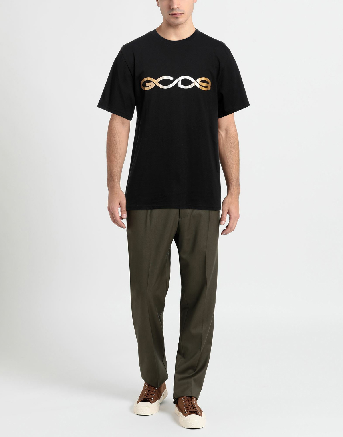 Gcds Mens T-shirt in Black
