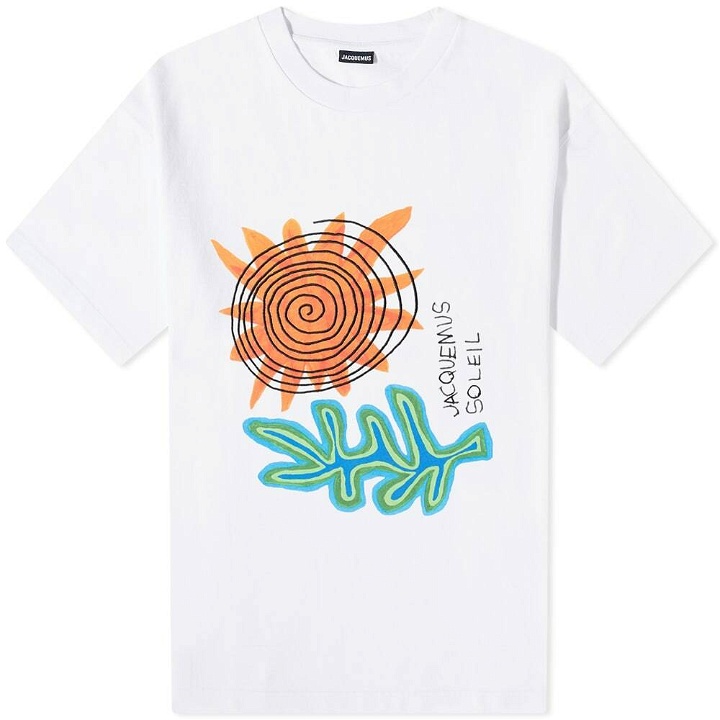 Photo: Jacquemus Men's Arty Leaf T-Shirt in White