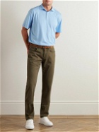 Peter Millar - Pilot Striped Pima Cotton-Jersey Polo Shirt - Blue