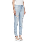 Stella McCartney Blue High-Waisted Skinny Jeans