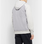 Nike - Shell-Panelled Fleece Zip-Up Hoodie - Gray