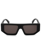 Off-White Sunglasses Men's Off-White Vancouver Sunglasses in Black/Dark Grey 