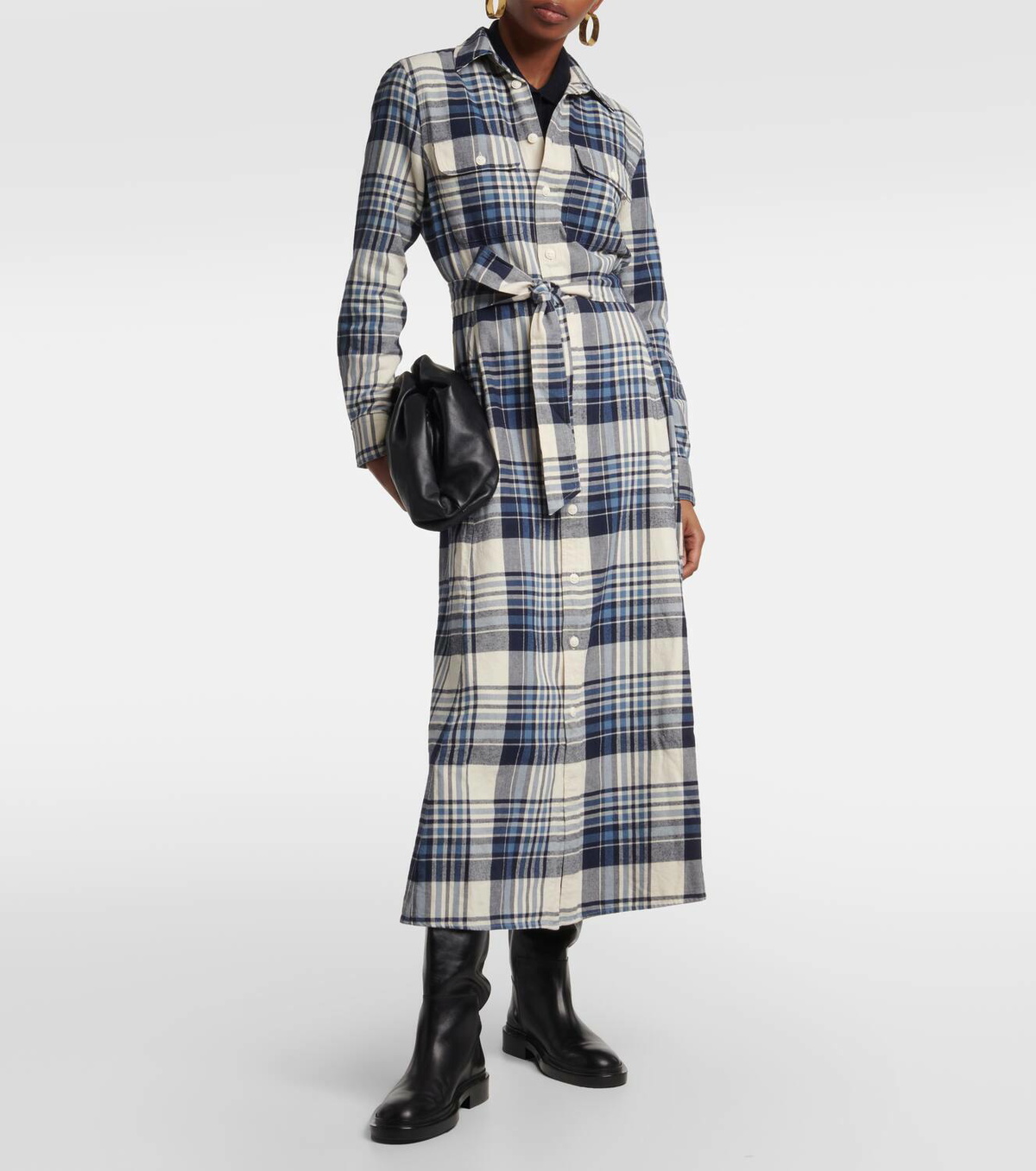 ralph lauren belted plaid cotton-blend dress Polo Ralph Lauren A LINE Dresses Shirt dress, Women's, Size: 34, Red