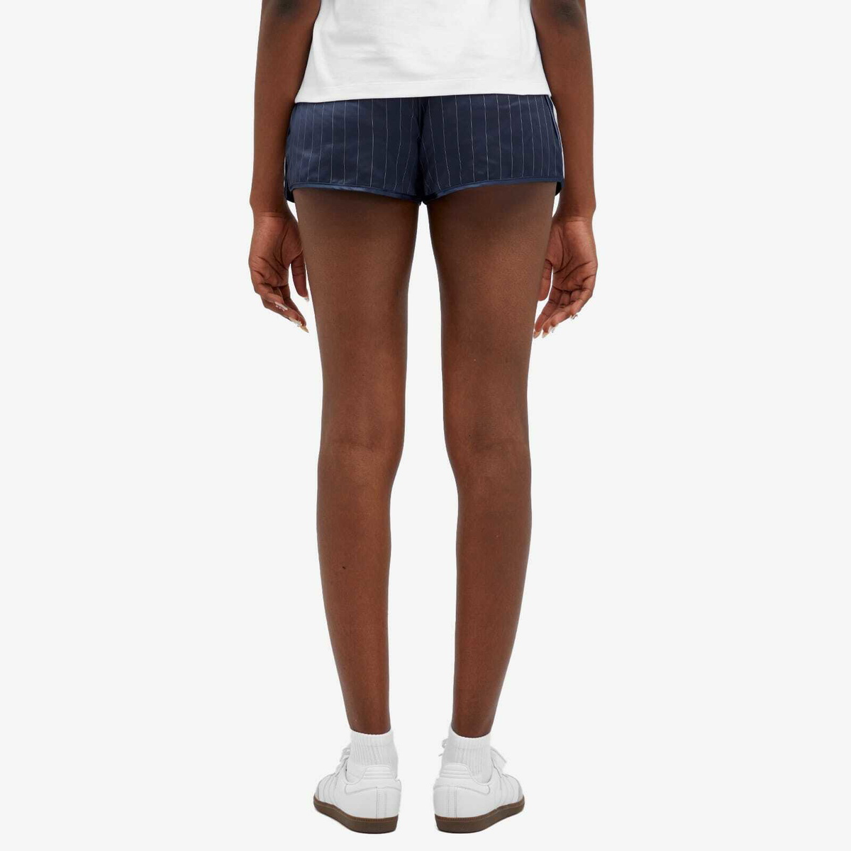 Adidas Women's x Sporty & Rich Shorts in White/Collegiate