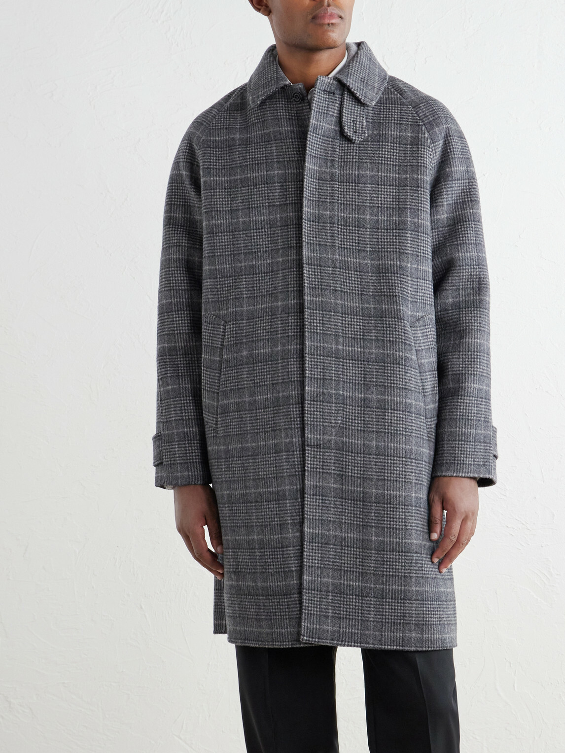 Hartford - Graig Wool-Blend Checked Coat - Gray