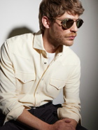 Garrett Leight California Optical - Ocampo Round-Frame Metal Sunglasses