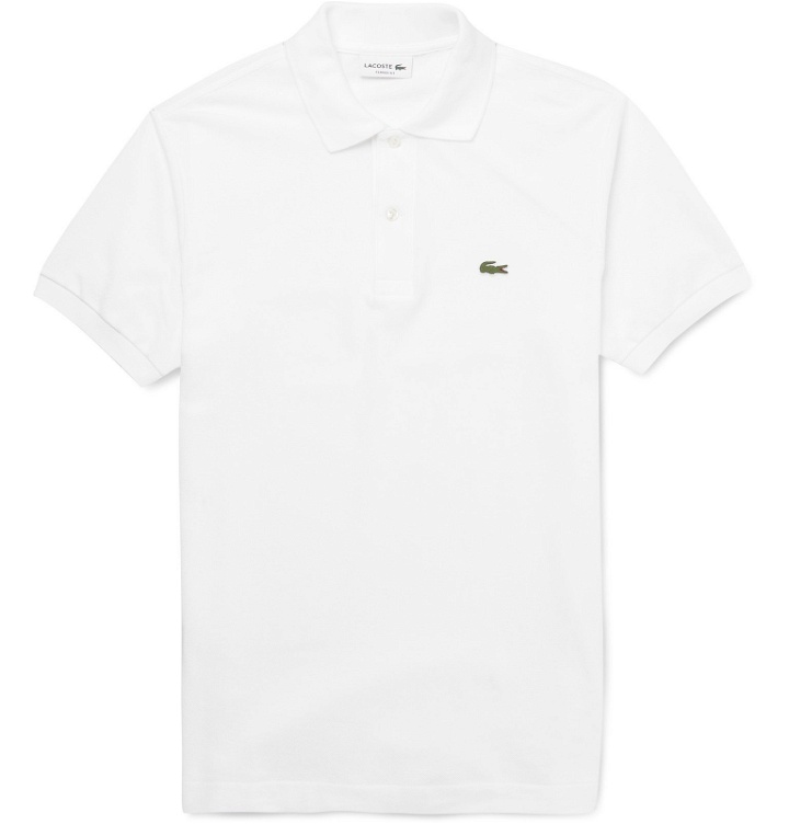 Photo: Lacoste - Cotton-Piqué Polo Shirt - White