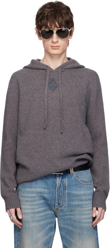Photo: McQueen Gray Skull Hoodie