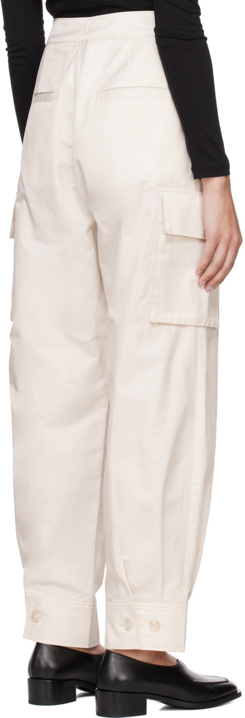 Blossom Off-White Cargo Trousers