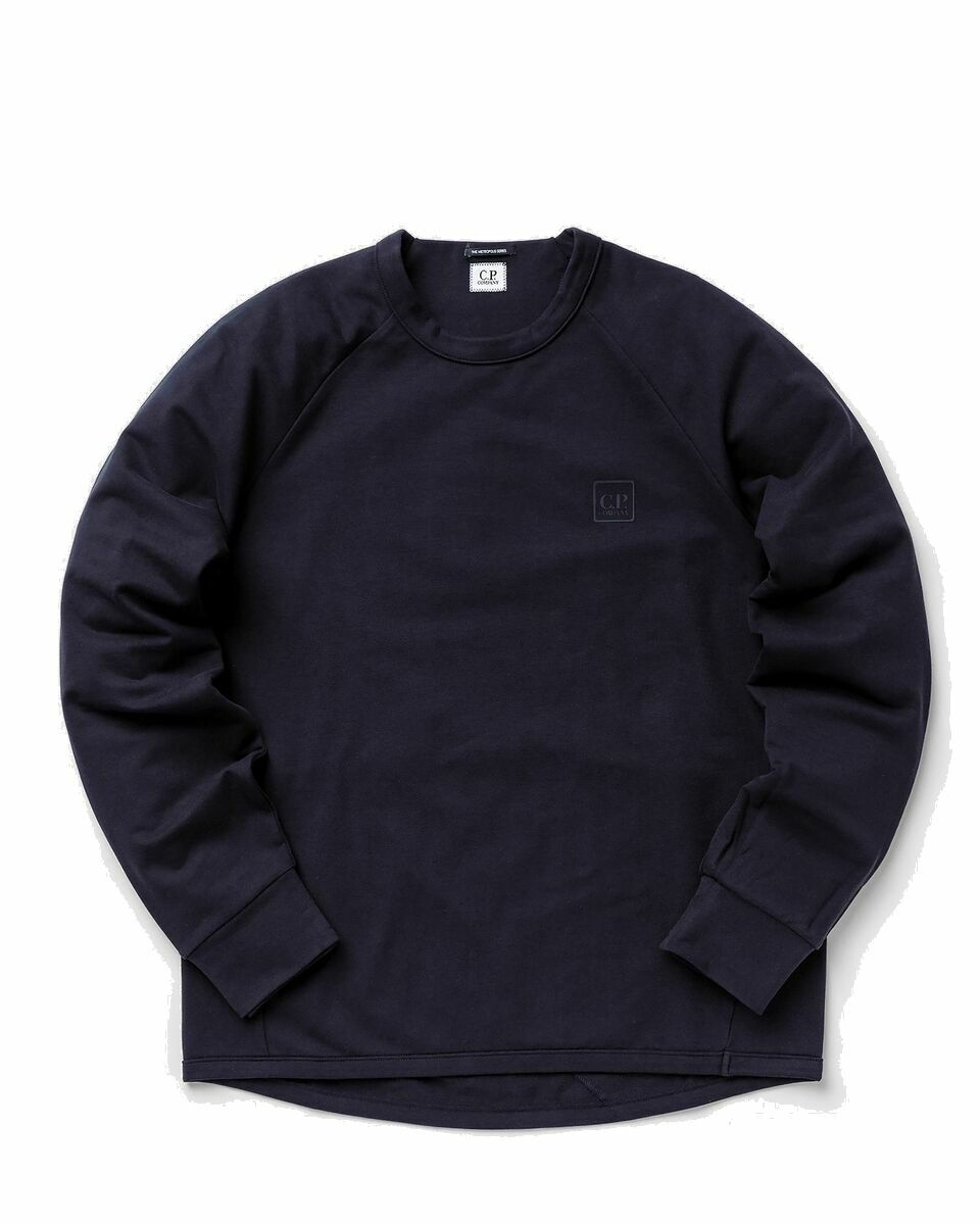 Photo: C.P. Company Metropolis Series Stretch Fleece Sweatshirt Blue - Mens - Sweatshirts