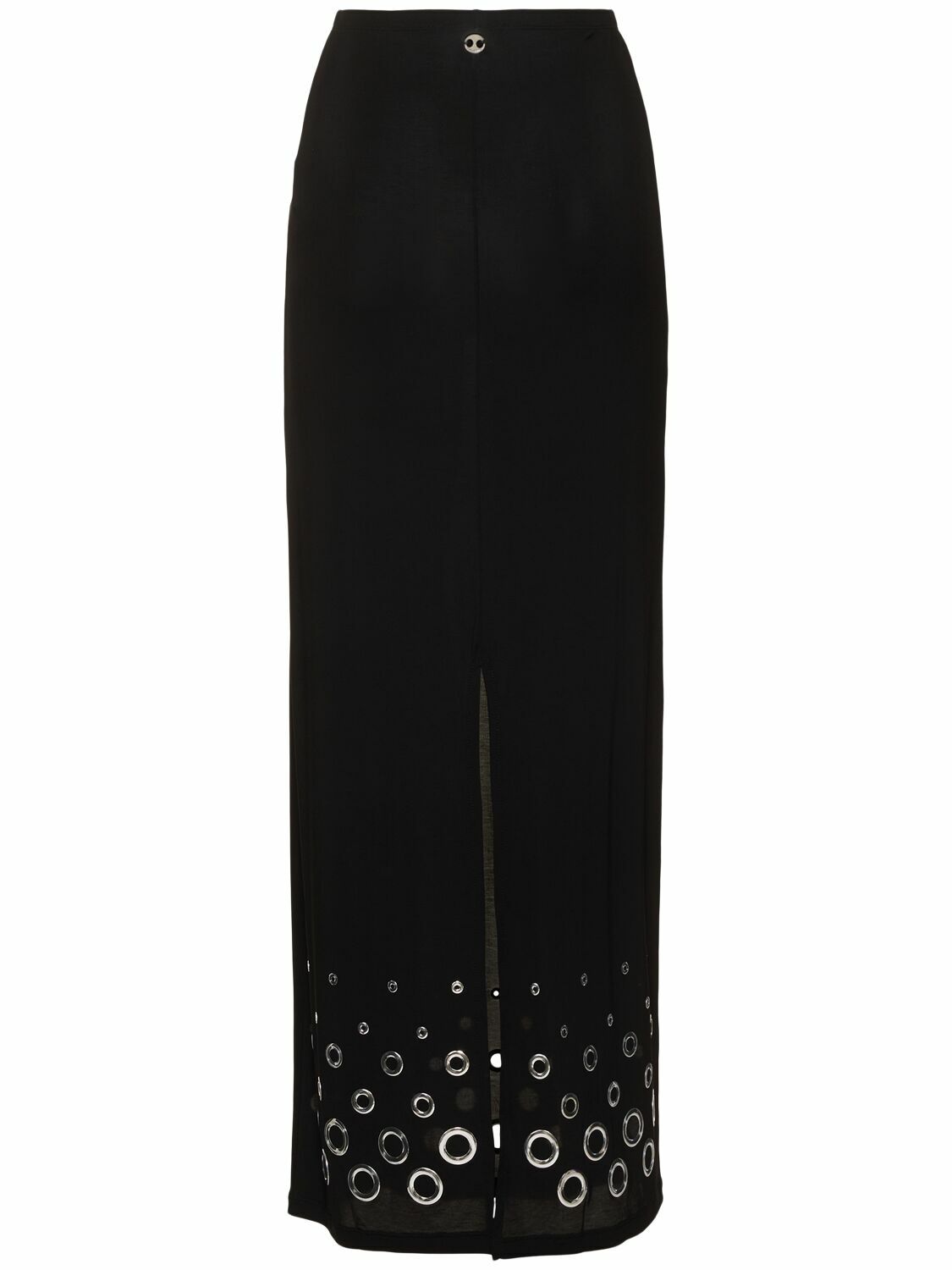 RABANNE Solid Jersey Second Skin Long Skirt