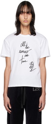 Ludovic de Saint Sernin White 'All The Rumors Are True' T-Shirt