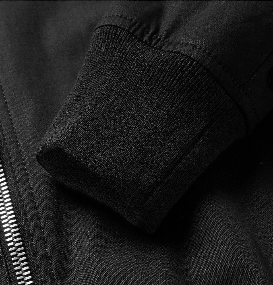 Rick Owens - Raglan Stretch-Cotton Canvas Bomber Jacket - Black