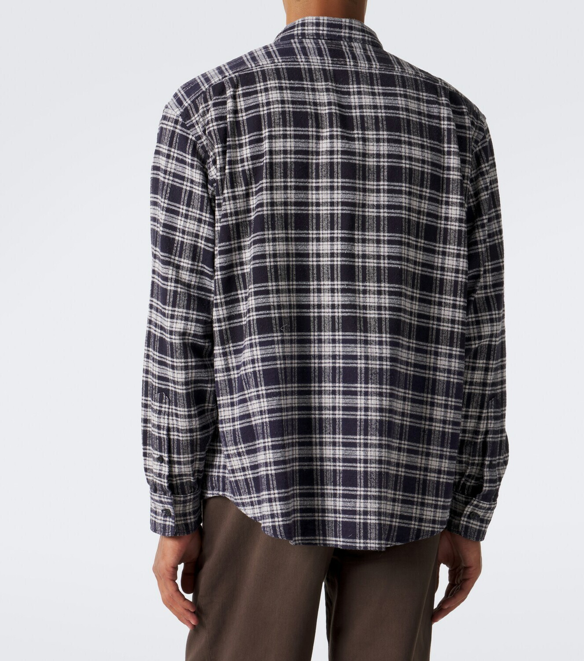 A.Presse Checked cotton and silk shirt