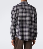 A.Presse Checked cotton and silk shirt
