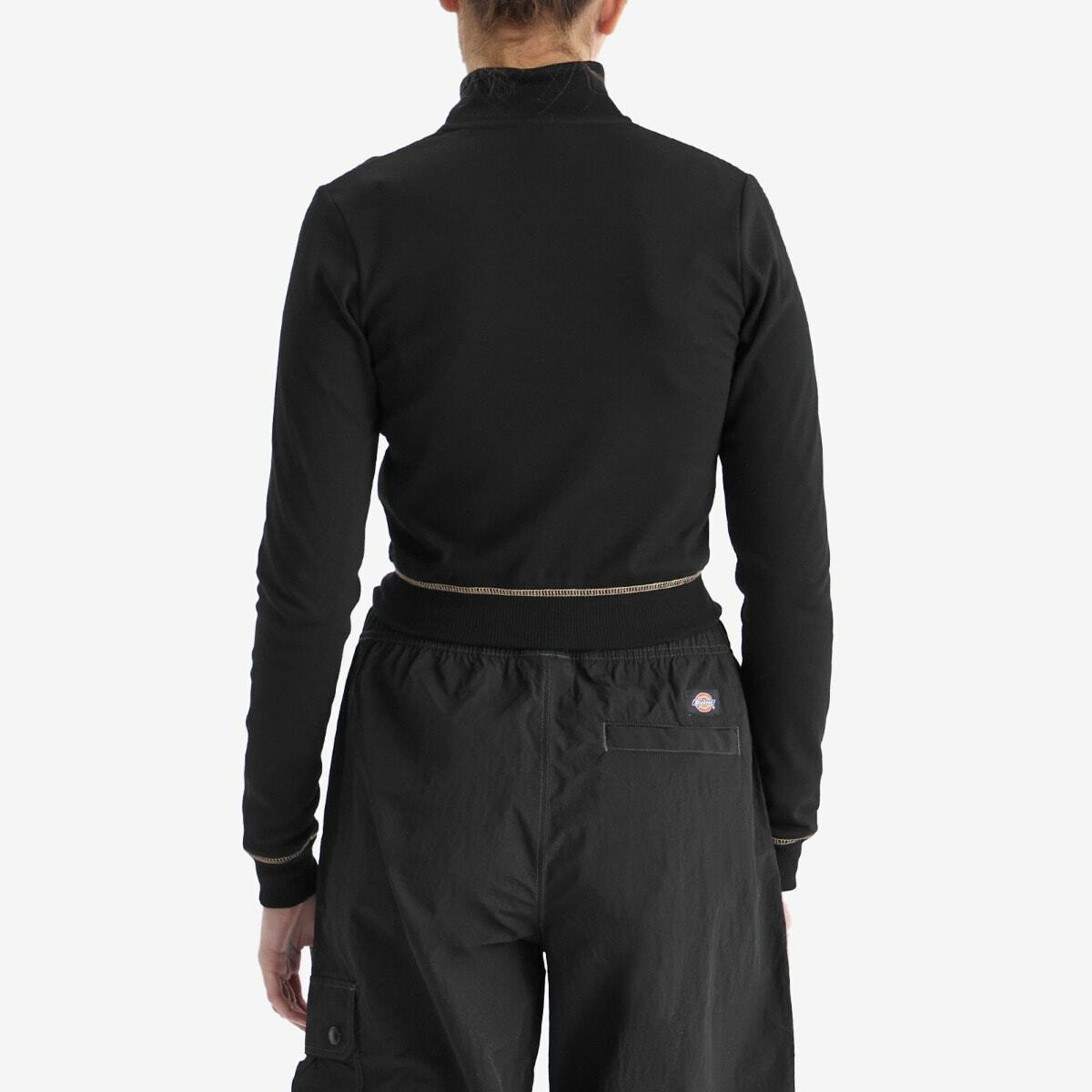 Dickies Women's Funnel Neck Cardigan in Black