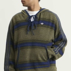 Adidas Men's Clot Baja Hoodie By Edison Chen in Trace Khaki/Tech Indigo