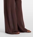 Christopher Esber Sheer silk wide-leg pants