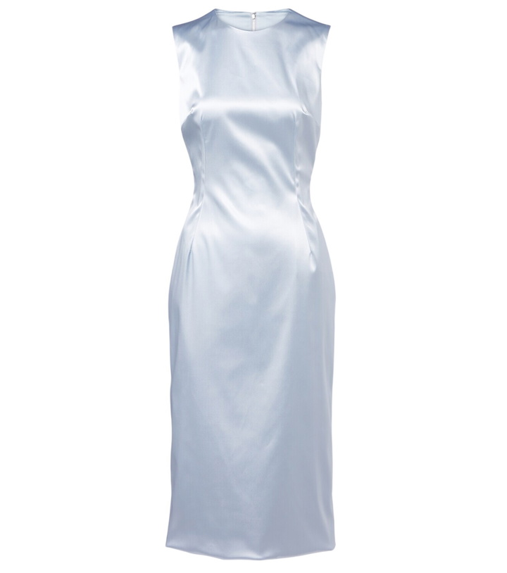 white christmas dresses Dolce & Gabbana Floral Cotton Poplin Midi Dress