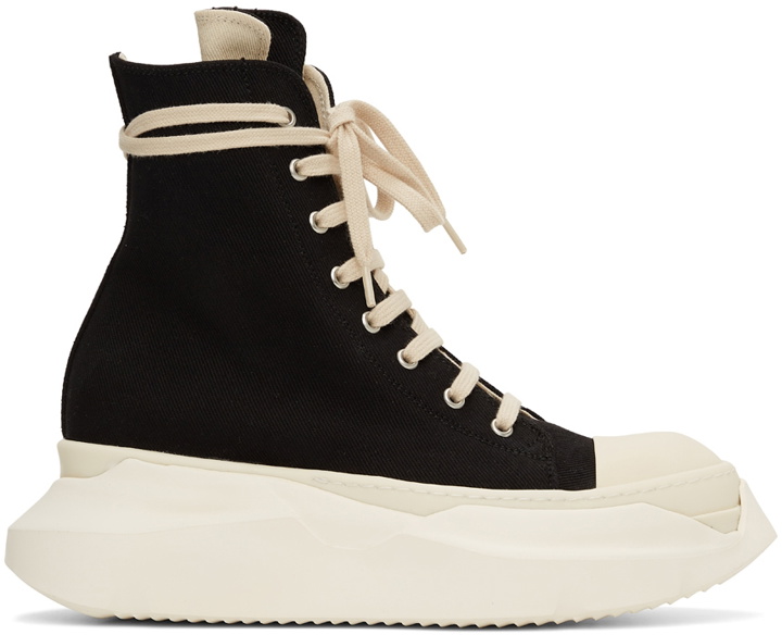 Photo: Rick Owens Drkshdw Black Abstract High Sneakers