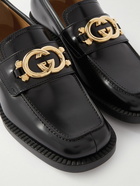 GUCCI - Logo-Detailed Leather Loafers - Black