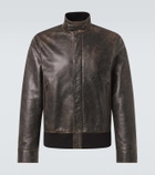 The Row Edrice leather jacket