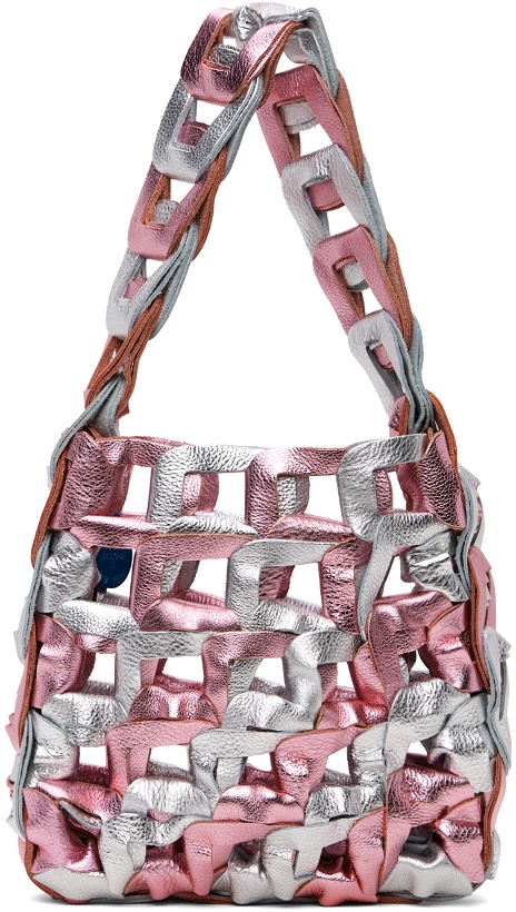 Photo: SC103 Pink & Silver Links Tote
