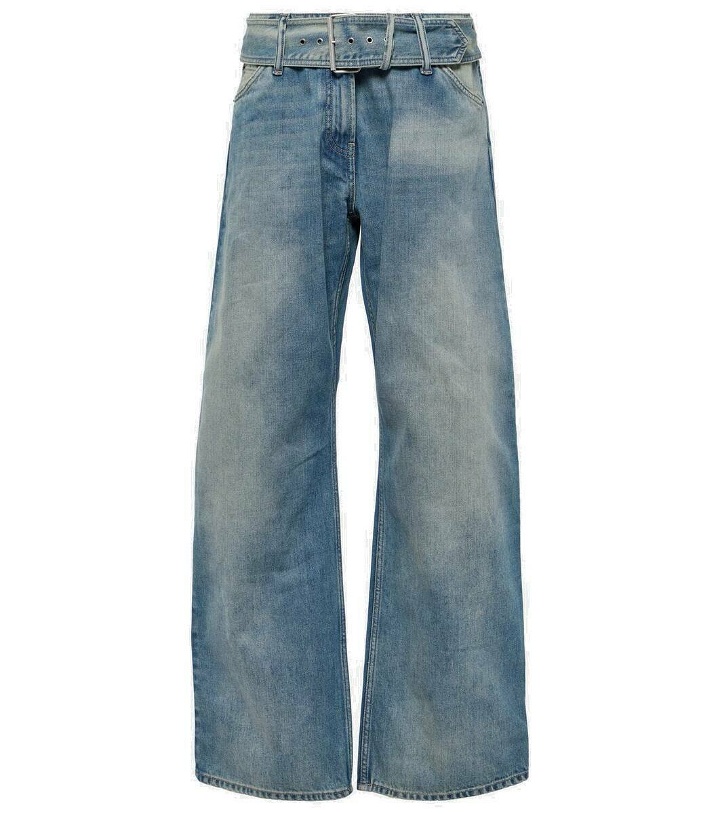 Photo: Acne Studios Belted low-rise wide-leg jeans