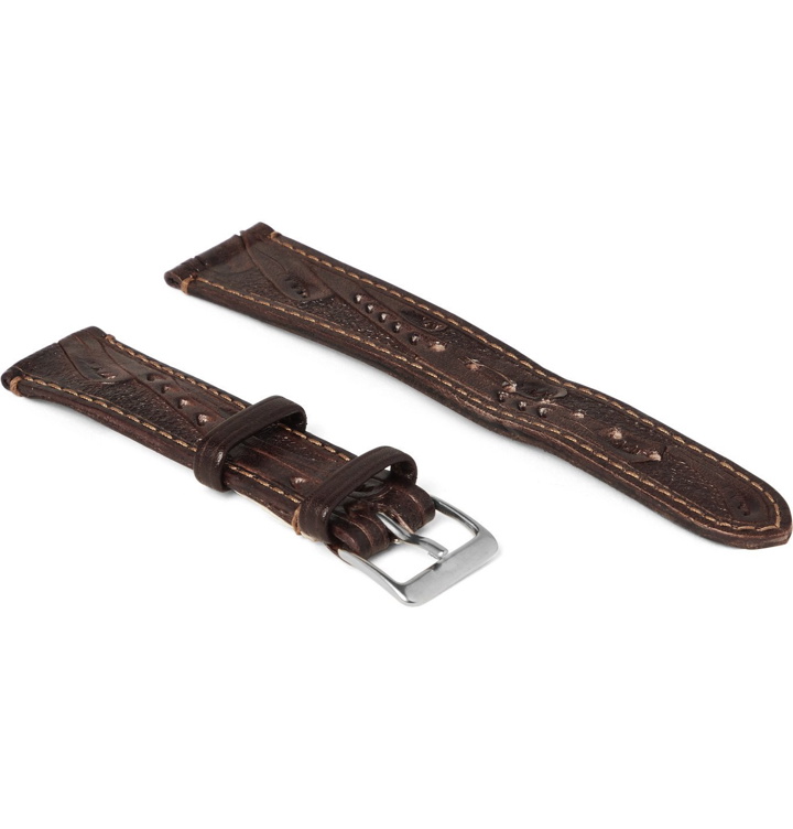 Photo: RRL - Tooled Leather Watch Strap - Brown