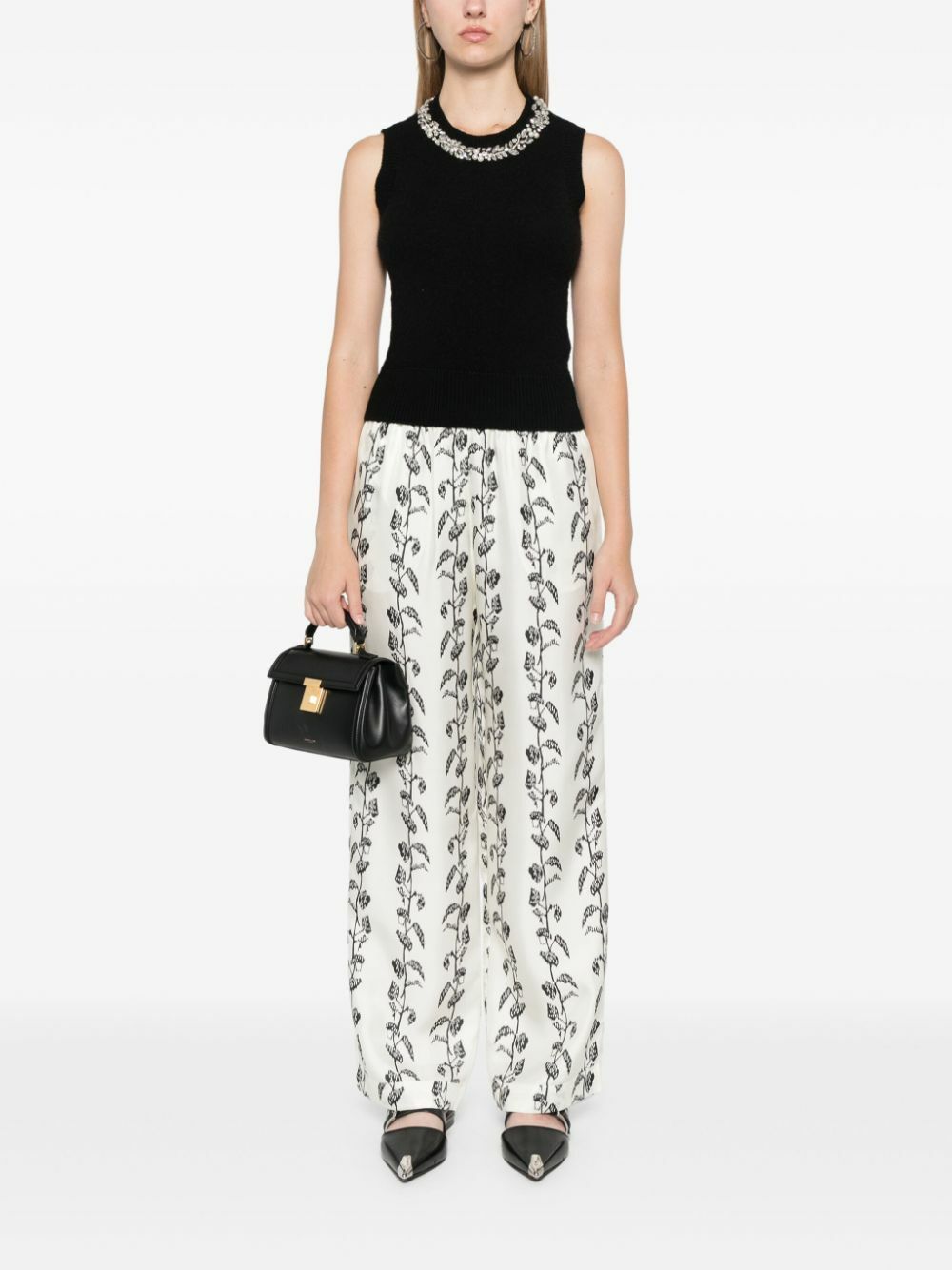 ERMANNO - Wool Blend Embroidered Vest