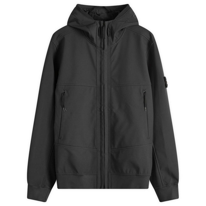 Photo: Stone Island Men's Soft Shell-R Jacket in Black